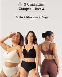 Preto + Marrom + Bege