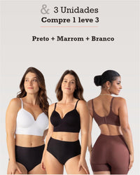 Preto + Marrom + Branco