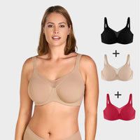 Preto + Nude + Vermelho